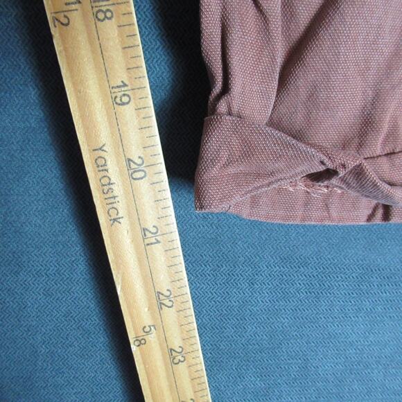 Zara Woman Capri Pants Size Small Rust Brown Twill Lyocell Slacks Rustic Hipster - Picture 3 of 8